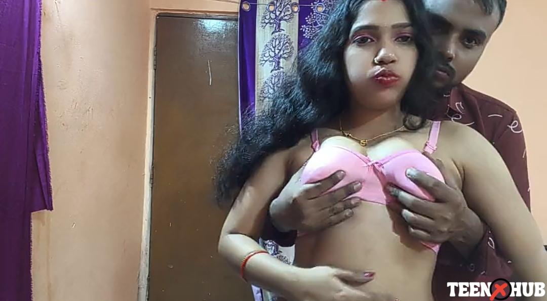Honeymoon husband hungry of boobs xxx video