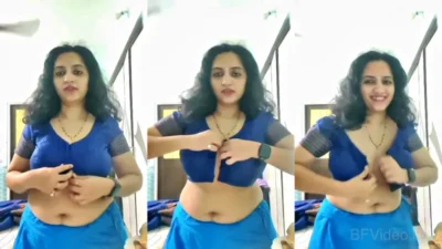 Busty MILF Removing Blouse And Showing Big Boobs