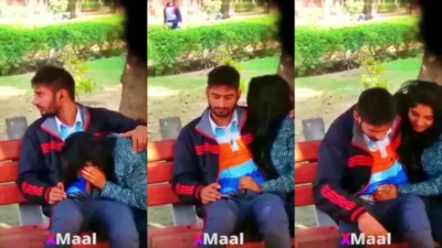 Cute GF Blowjob Her BF In Outdoor