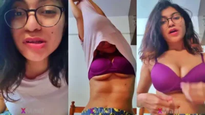 Hot Girl शो बड़े स्तन MMS