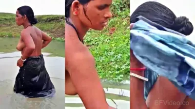 Naughty Guy Making Topless Bath Video Of Bhabhi