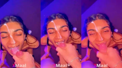 Horny Girl Cum Eating Her BF
