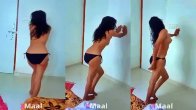 Punjabi GF नहाने के बाद नग्न बदलती MMS