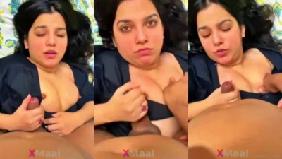 Punjabi Mom अपने Son डिक एमएमएस से Handjob