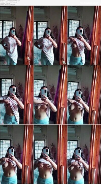 Sexy Babe Fully Nude Body Showing Pressing Boobs