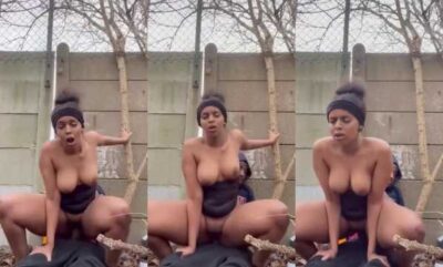 Nigerian Couple Fucking Outside