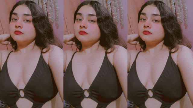 Sexy Chubby Babe Teasing Showing Boobs